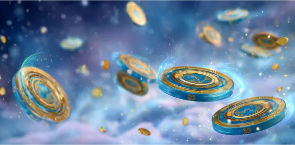 Besisukantys kazino žetonai ore